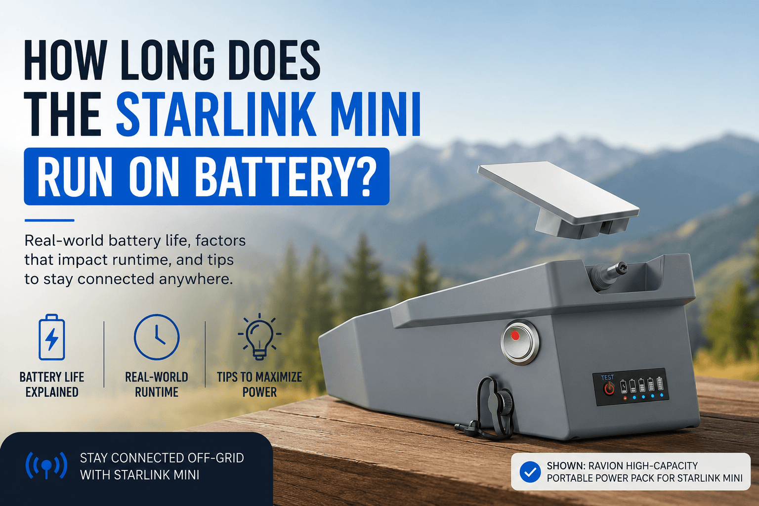 How Long Does the Starlink Mini Run on Battery